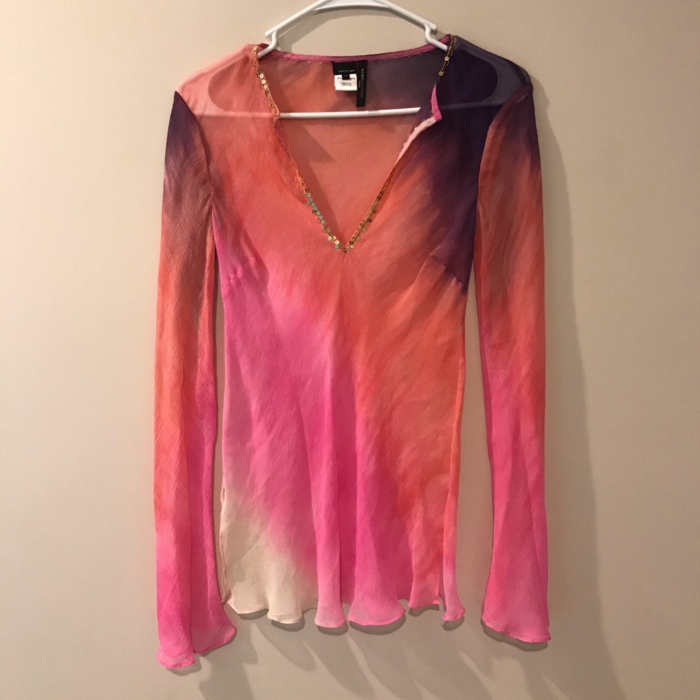 Vintage Y2K BCBGMAXAZRIA Gypsy Top XS